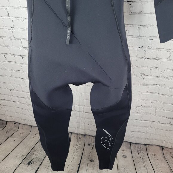 Rip Curl Black Dawn Patrol E4 3.2mm Flash Lining Long Sleeve Wet Suit Large L - Picture 7 of 12